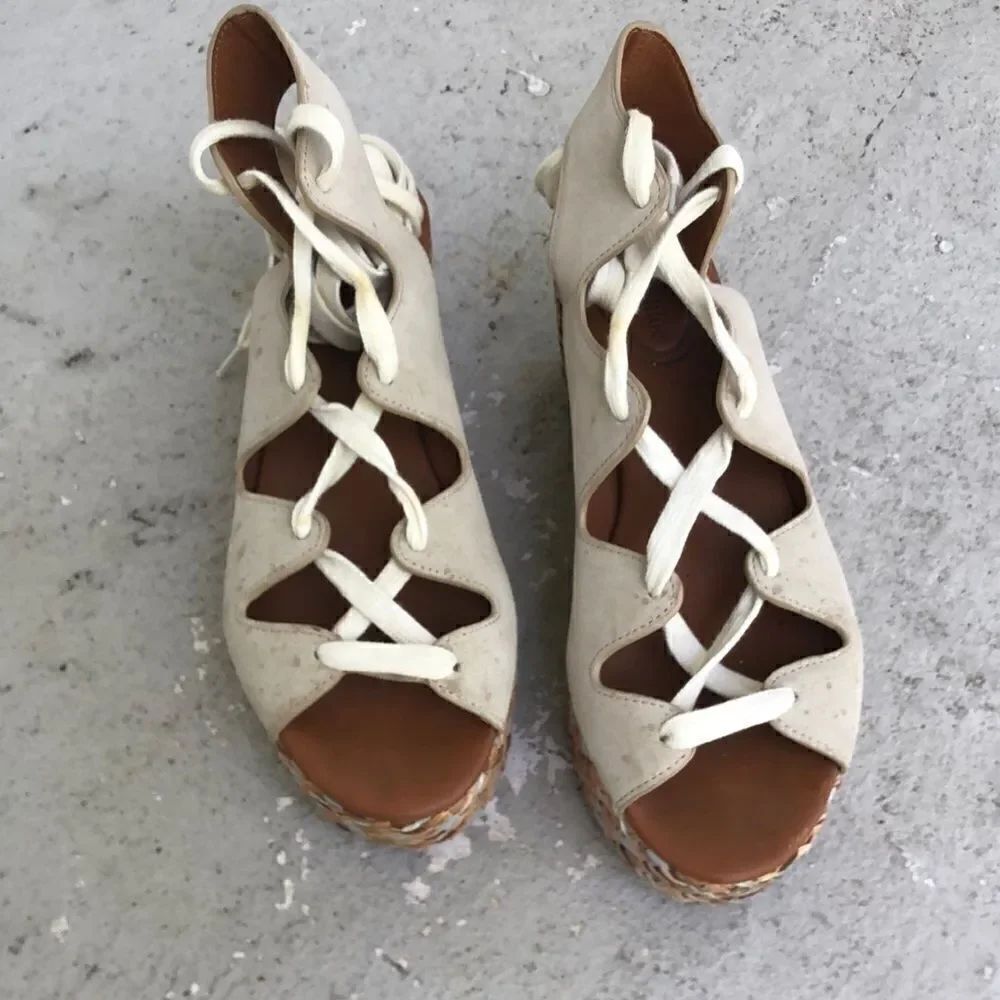 See by Chloe lace up wedge